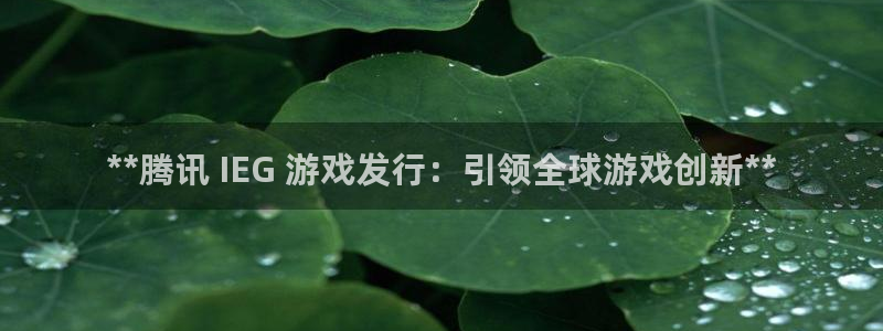 新航娱乐直开.中国手机版安卓版介绍：**腾讯 IEG 游戏发行：引领全球游戏创新**
