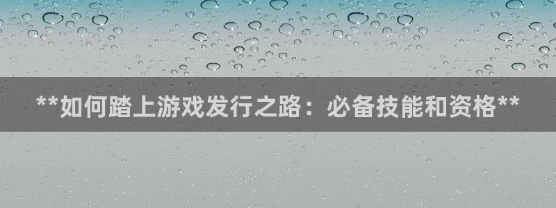 新航娱乐扣款后还能重新扣吗怎么操作：**如何踏上游戏发行之路：必备技能和资格**
