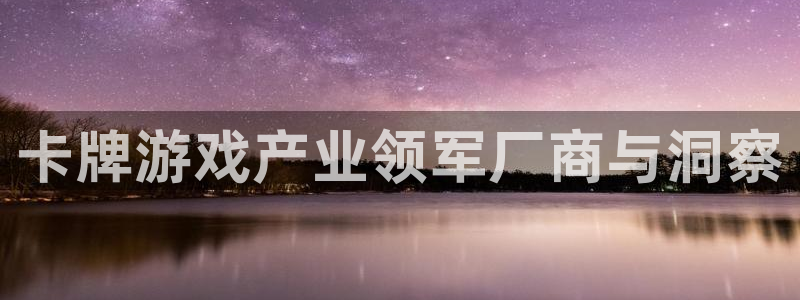新航娱乐官网下载：卡牌游戏产业领军厂商与洞察